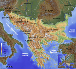 Bałkany mapa