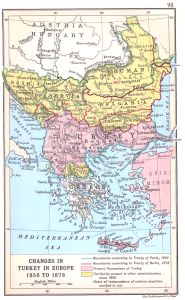 Historyczna mapa Bałkanów